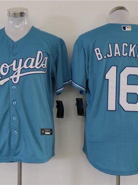 Kansas City Royals Bo Jackson #16 Powder Blue Baseball Jersey